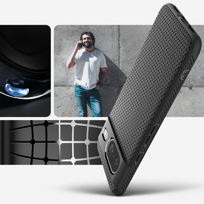 Elastyczne etui Spigen Liquid Air do Google Pixel 8, czarne.